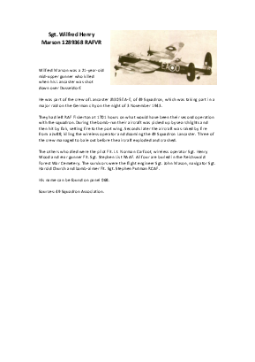 A preview of a PDF biography for Marson, Wilfred Henry
